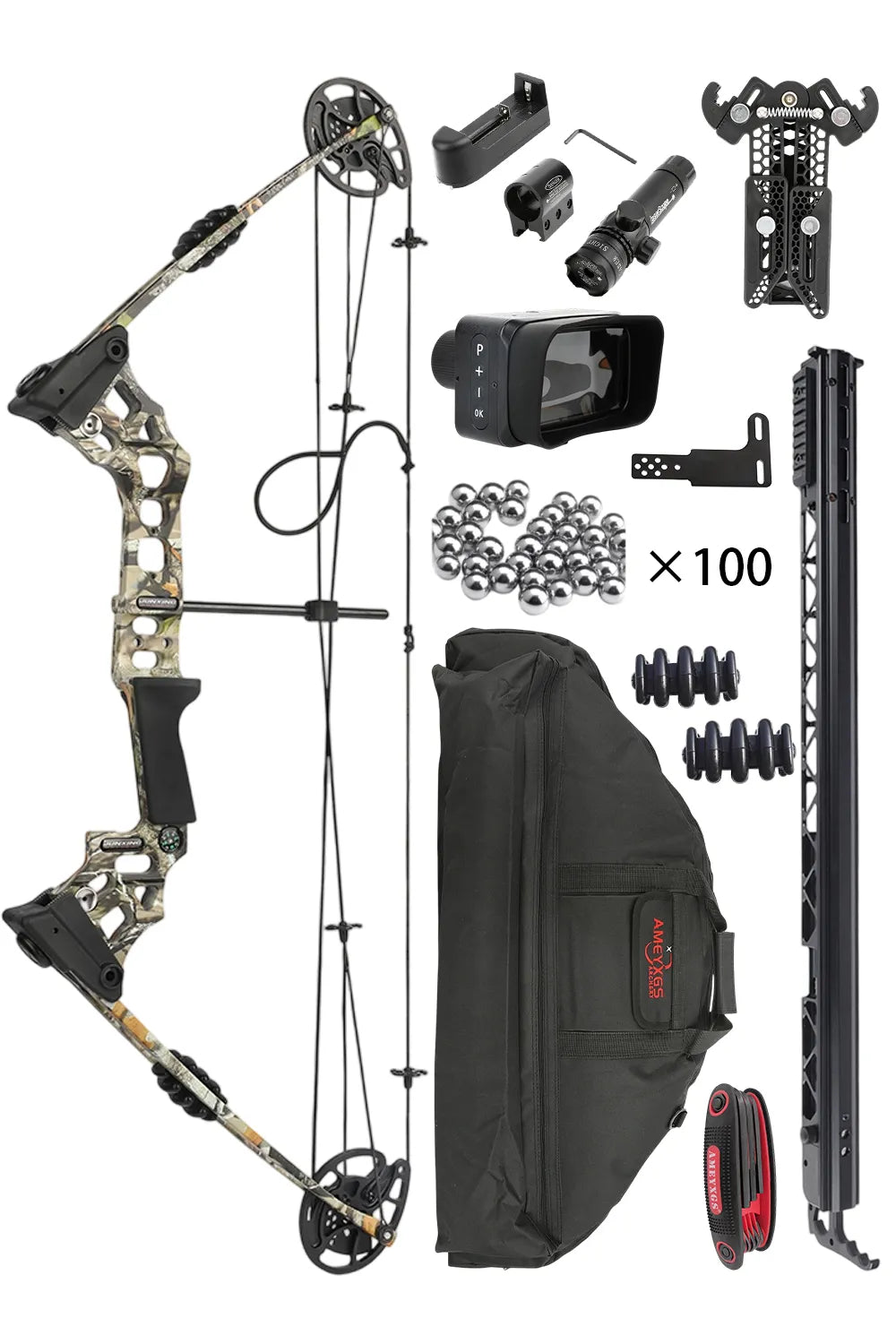 Junxing Dragon X8 Semi-Automatic Hunting Compound Bow Set